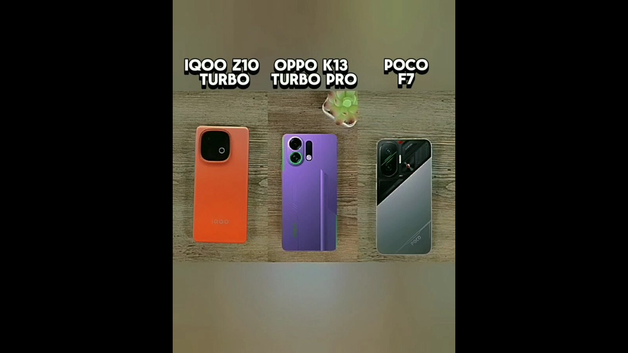 iQOO z10 turbo vs oppo k13 turbo pro vs poco F7 battery test