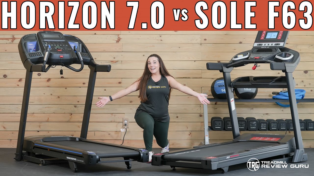 Сравнение беговых дорожек Sole F63 и Horizon 7.0 AT | Какая лучше?