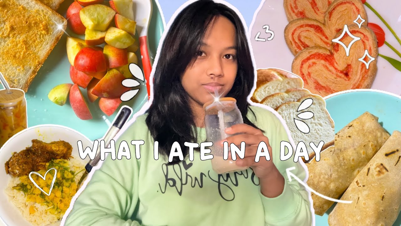 What I ate in a day🍰 tried different recipe | lots or food | cozy and gloomy day 🌸