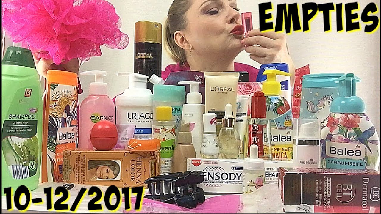 EMPTIES - Spotřebováno 10-12/2017