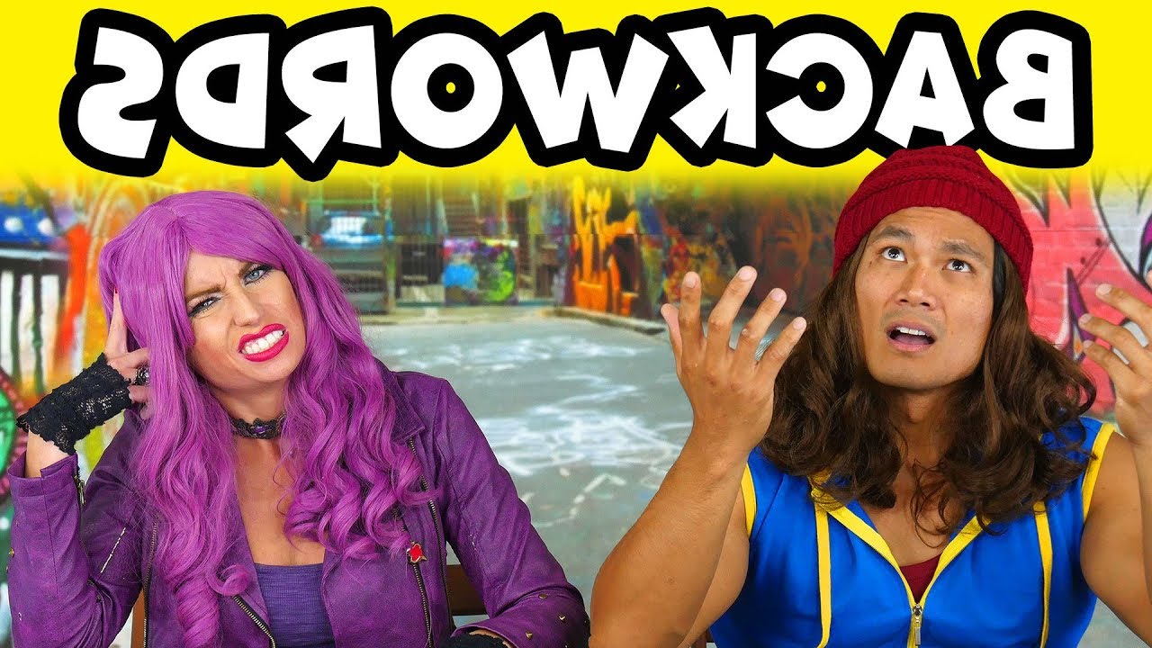 Backwards Word Challenge Mal vs Jay. Totally TV