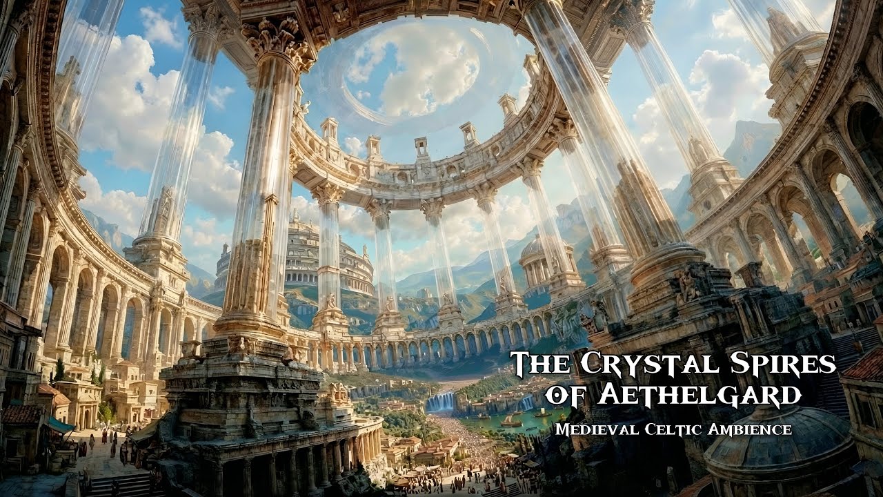 The Crystal Spires of Aethelgard | Epic Fantasy Medieval Celtic Ambience for Calmness & Deep Rest