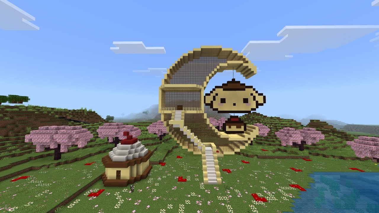 ￼pompompurin moon house (Minecraft) tutorial 