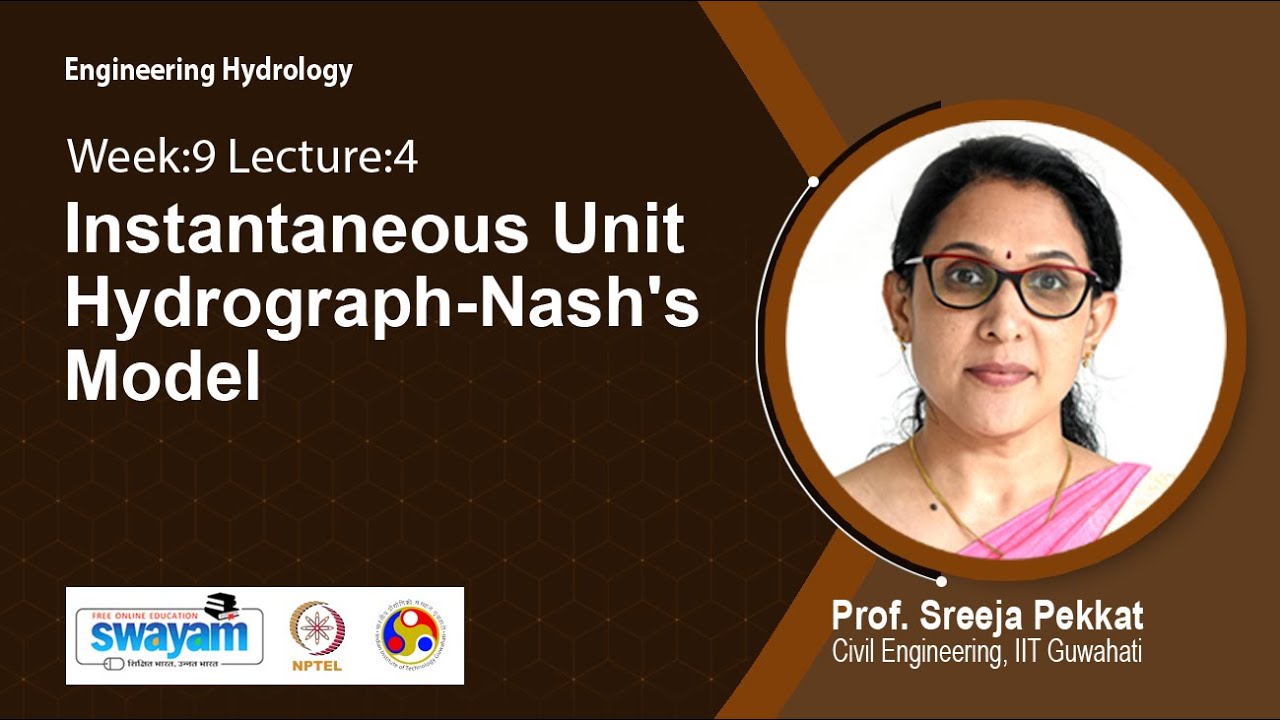 Lec 61: Instantaneous Unit Hydrograph-Nash's Model
