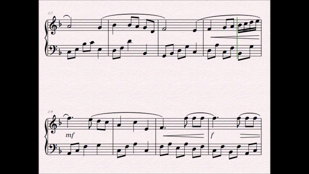 Intermezzo fro Cavalleria Rusticana arranged for Easy Piano