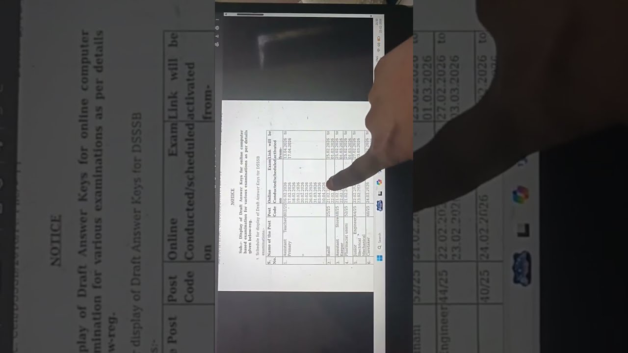 DSSSB PRT 2026 ANSWER KEY UPDATE