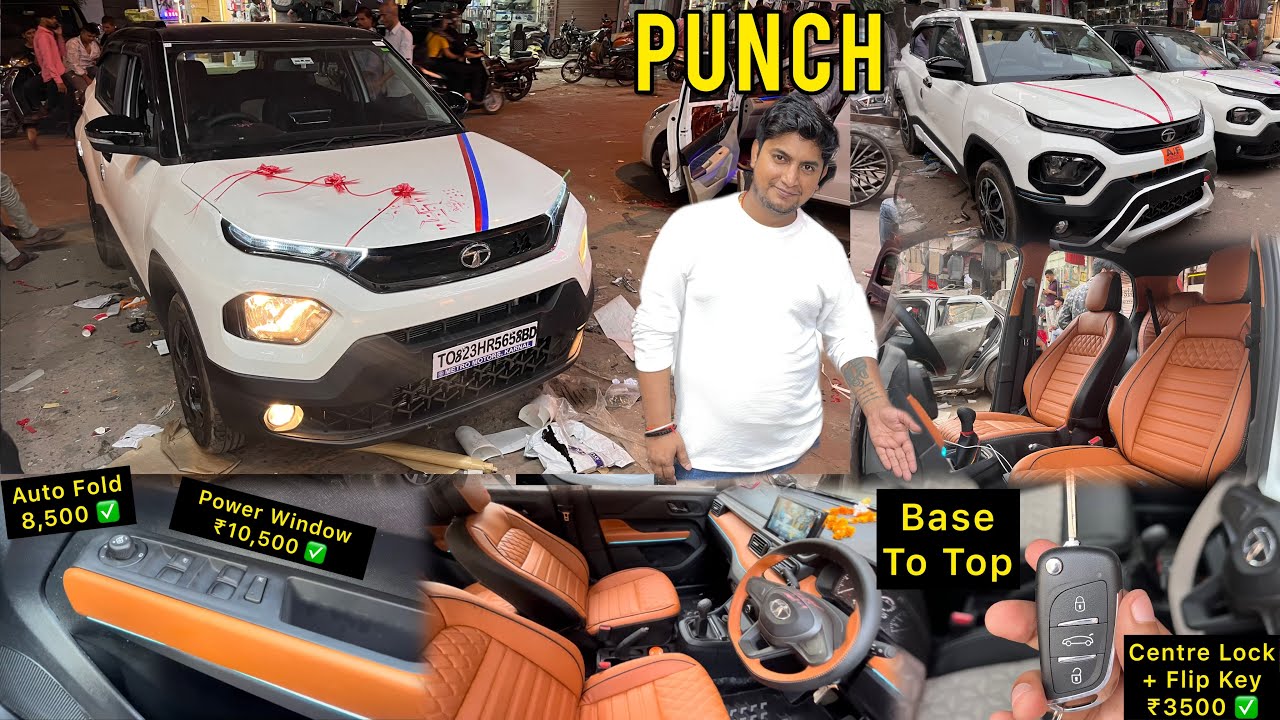 Tata Punch Pure Base to Top Modified With Genuine Accessories 🔥 Tata Punch Base to Top