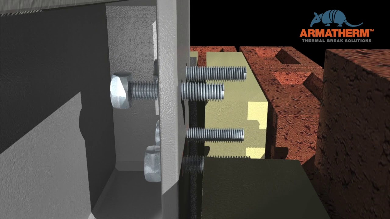 How to reduce thermal bridging through a steel canopy or balcony with Armatherm™