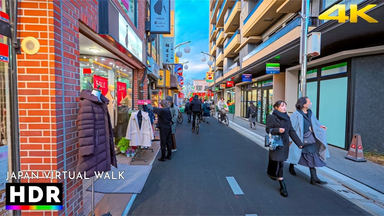 Suburban Tokyo Walk in Nishi-Koyama, Japan &bull; 4K HDR