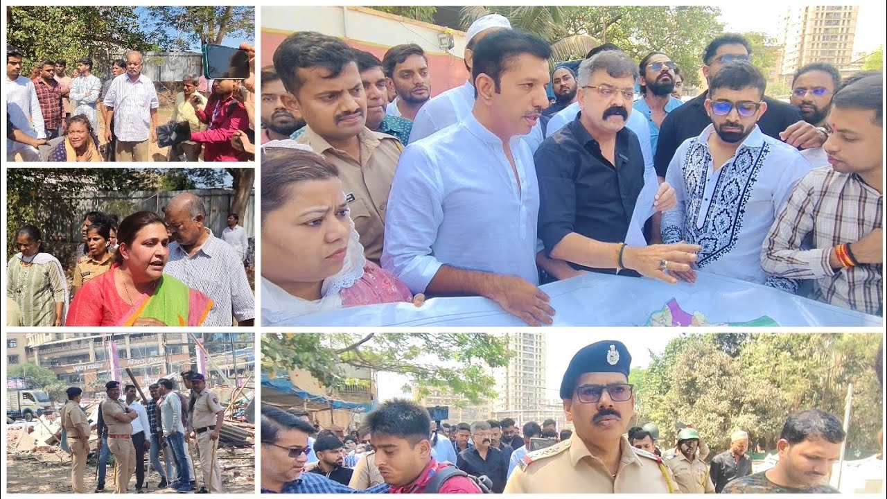 mumbra : विधायक आवहाड ने किया AVK कंपाउंड का दौरा, ज़मीन मालकिन ने काटा बवाल! पुलिस रही अलर्ट!