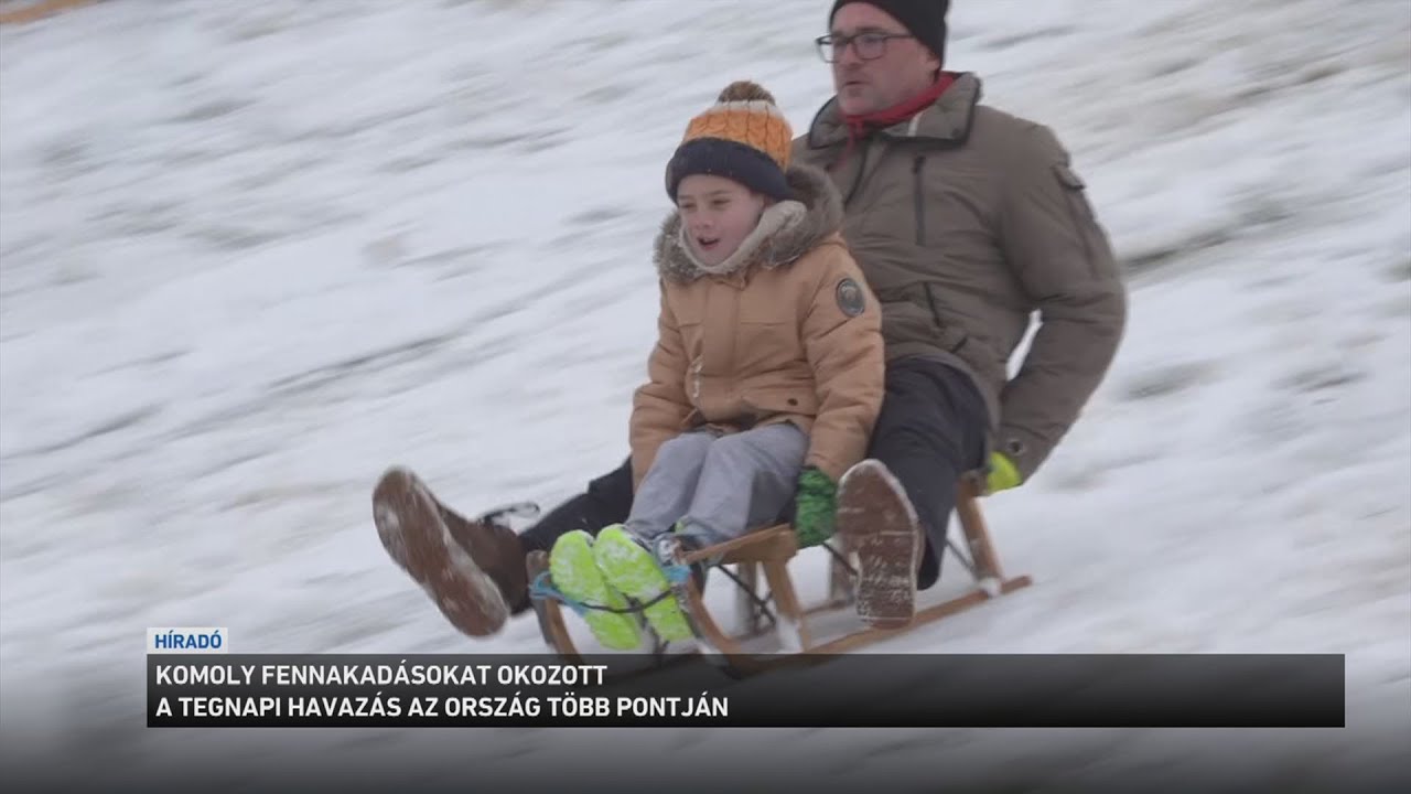 Komoly fennakadásokat okozott a tegnapi havazás az ország több részén