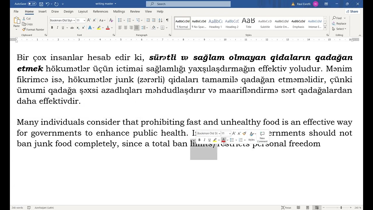 Sentence Structure 2 | İngilis Dilində Cümlə Necə Qurulur?