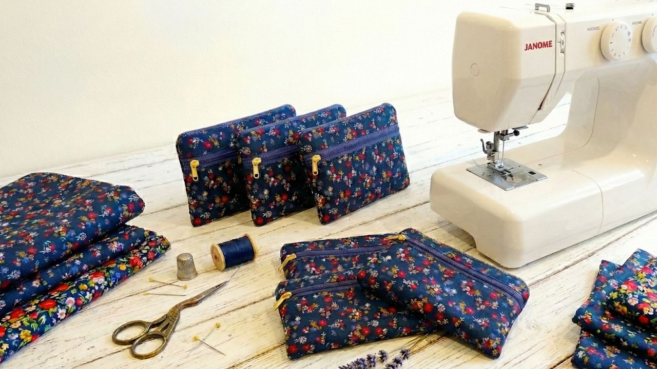 ✨ Сшить легче и быстрее, чем кажется! Кошелек с 2 молниями без сложных выкроек для начинающих.