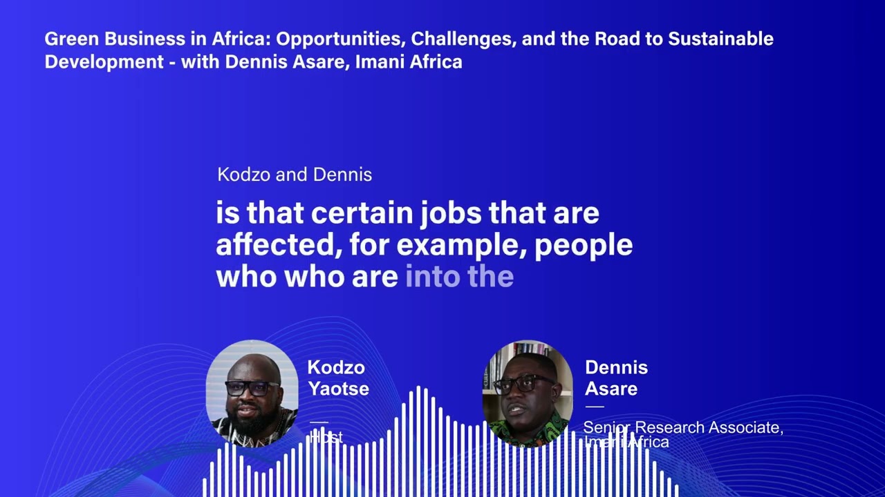 Green Businesses, Climate Change and Africa's Development