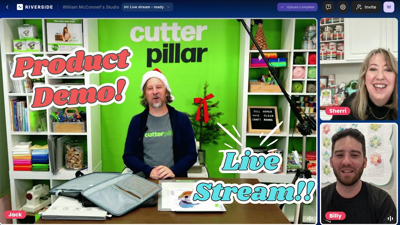 Демонстрация продукции CutterPillar в прямом эфире: отличные инструменты и идеи для мастеров шить...