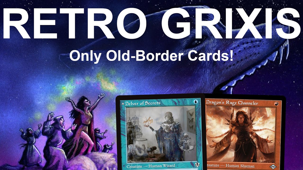 RETRO GAMING! Legacy Grixis Tempo with ONLY Old-Border Cards! MTG
