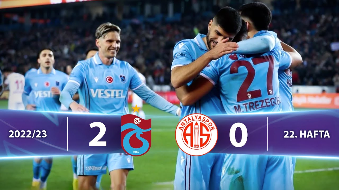 Trabzonspor - FTA Antalyaspor (2-0) Highlights/Özet | Spor Toto Süper Lig - 2022/23