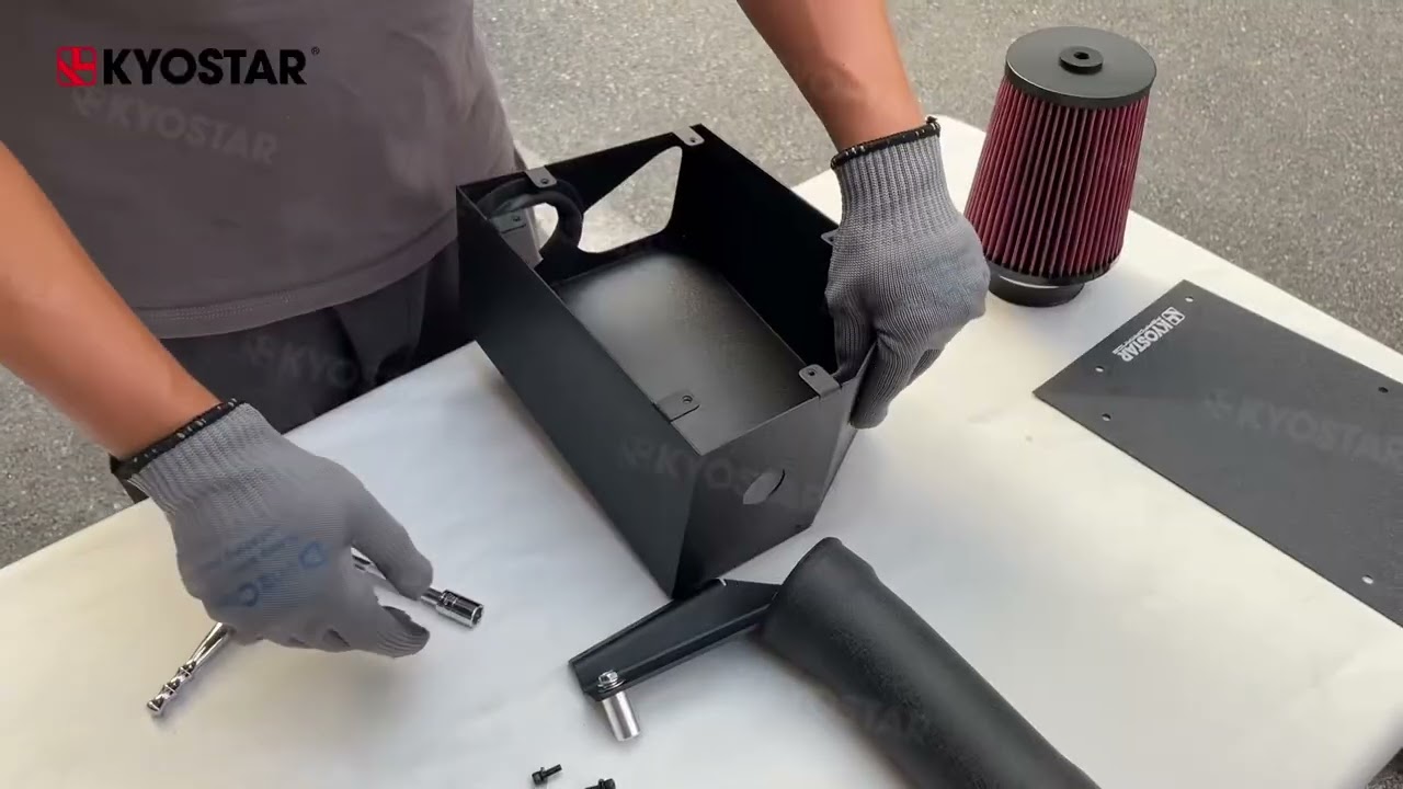 CAI Kyostar Cold air intake installation for 2015+ Mercedes Benz C300 M274