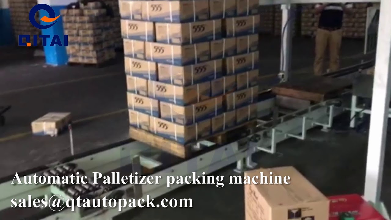 Auto palletizer packing system for AA battery auto case packer