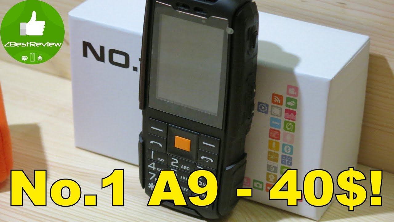 ✔ NO.1 A9 - дешевый защищенный телефон - повербанк 4800mAh! Gearbest
