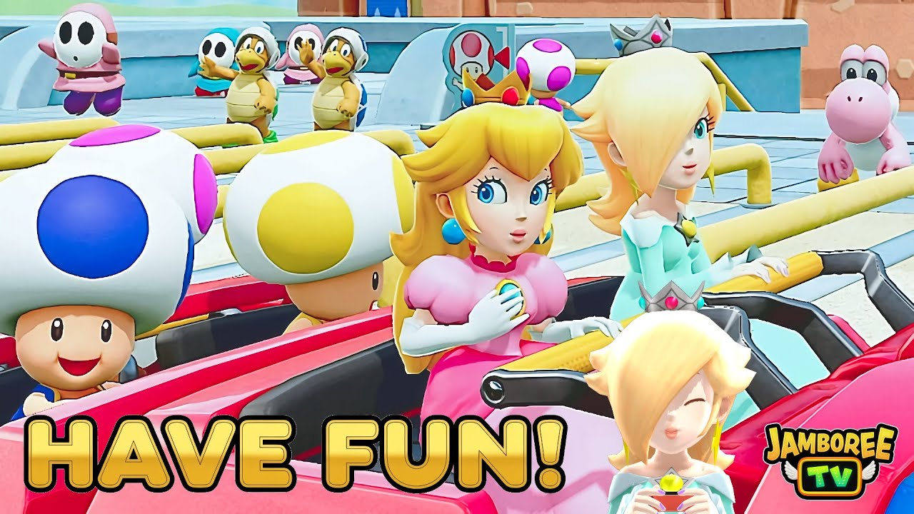 Super Mario Party Jamboree TV Carnival Coaster Rosalina and Peach Trial Coaster