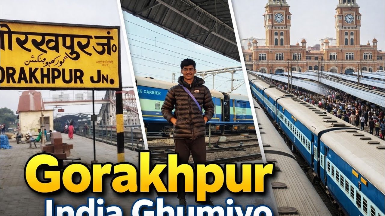 Train station Gorakhpur city . Sathi Haru sanga ramailo gardai. BYE Bye India🇮🇪👋