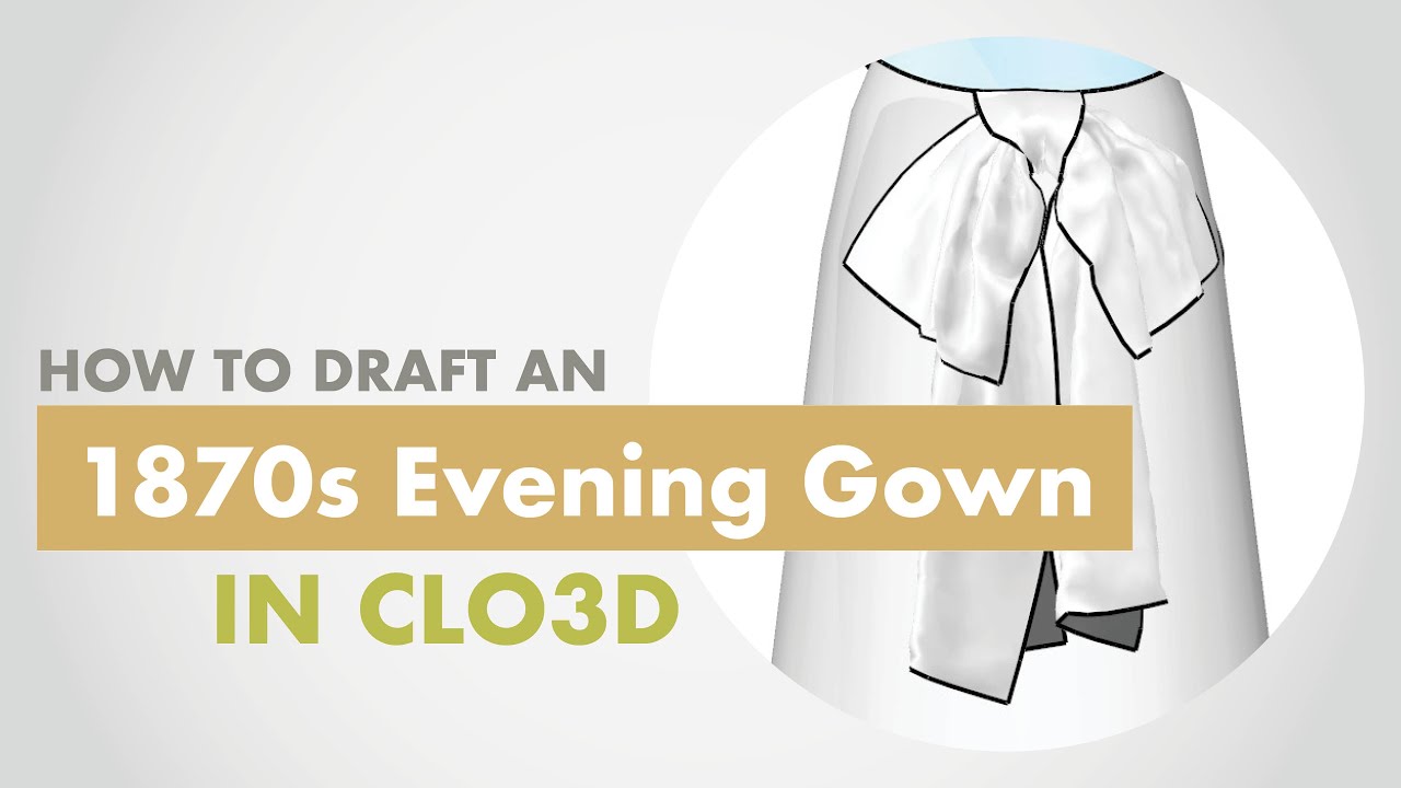 1870s Evening Gown (7/9) - Drafting the Bow