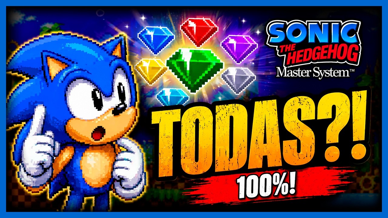 Pegue TODAS as ESMERALDAS em SONIC do Master System #retrogames #sonic #mastersystem