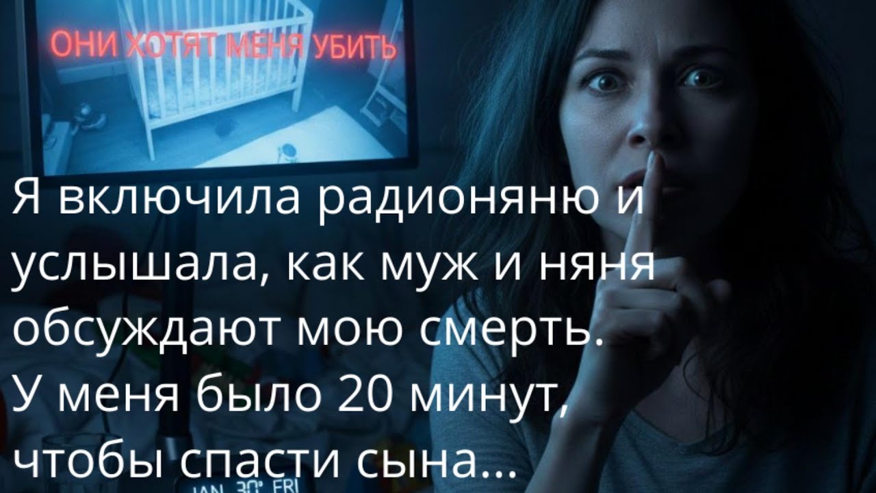 Я включила радионяню и услышала как муж с няней планируют мою смерть : Аудио рассказ