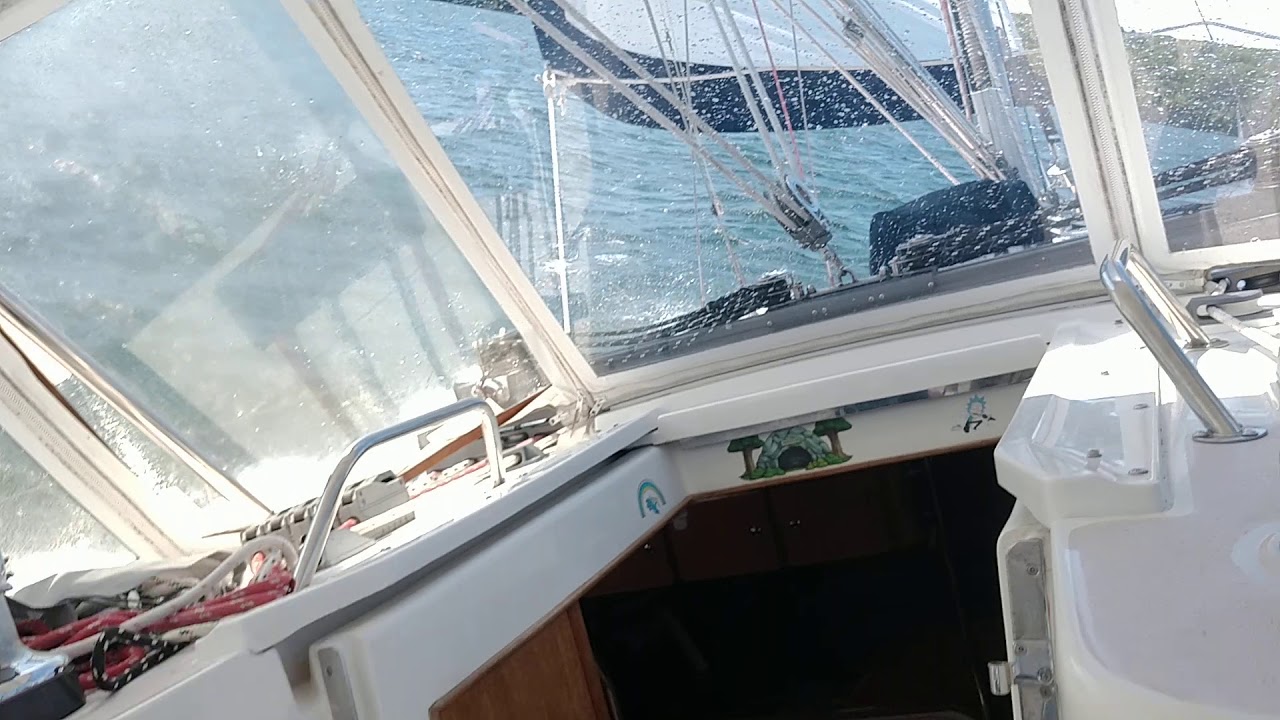 Hard sailing in The Apostle Islands