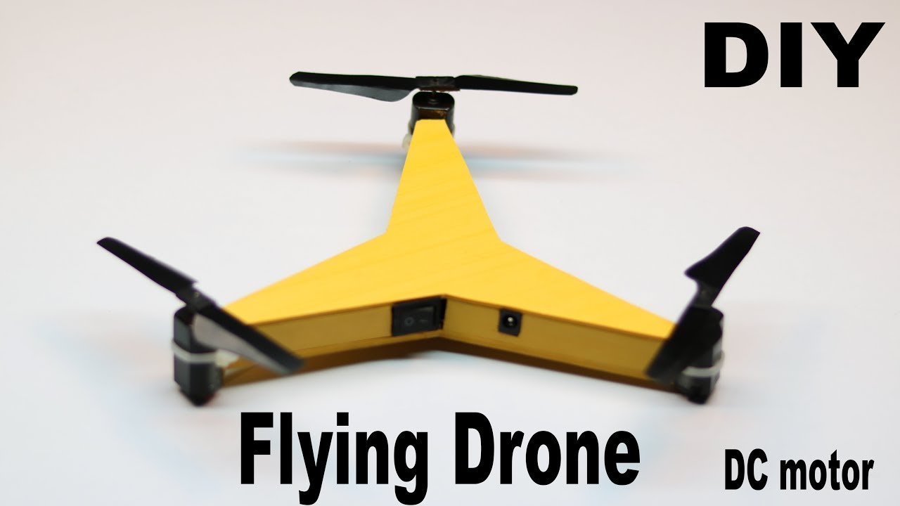 How to make drone with 3 DC motor at home