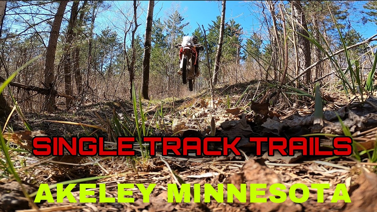 CRF 250L RALLY ON SINGLE TRACK TRAILS IN AKELEY MINNESOTA