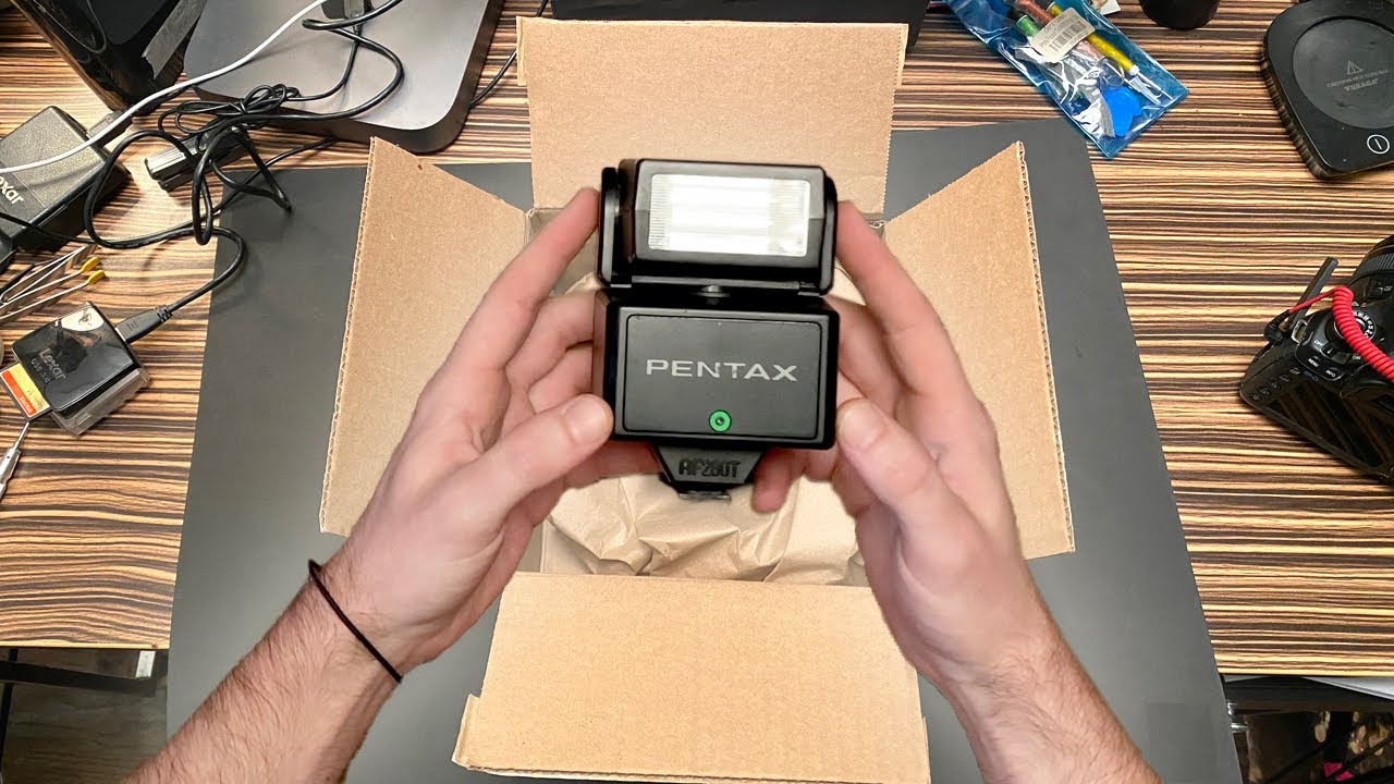 Unboxing and reviving the Pentax AF280T Flash