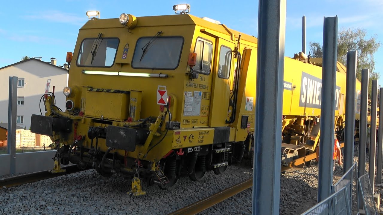 Teil 2: Gleisverlegung in Lauterach mit SUZ 500 Swietelsky an Verbindung Lauterach Lauterach-West