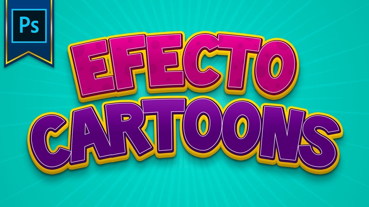 Tutorial Photoshop | Texto Estilo Cartonns