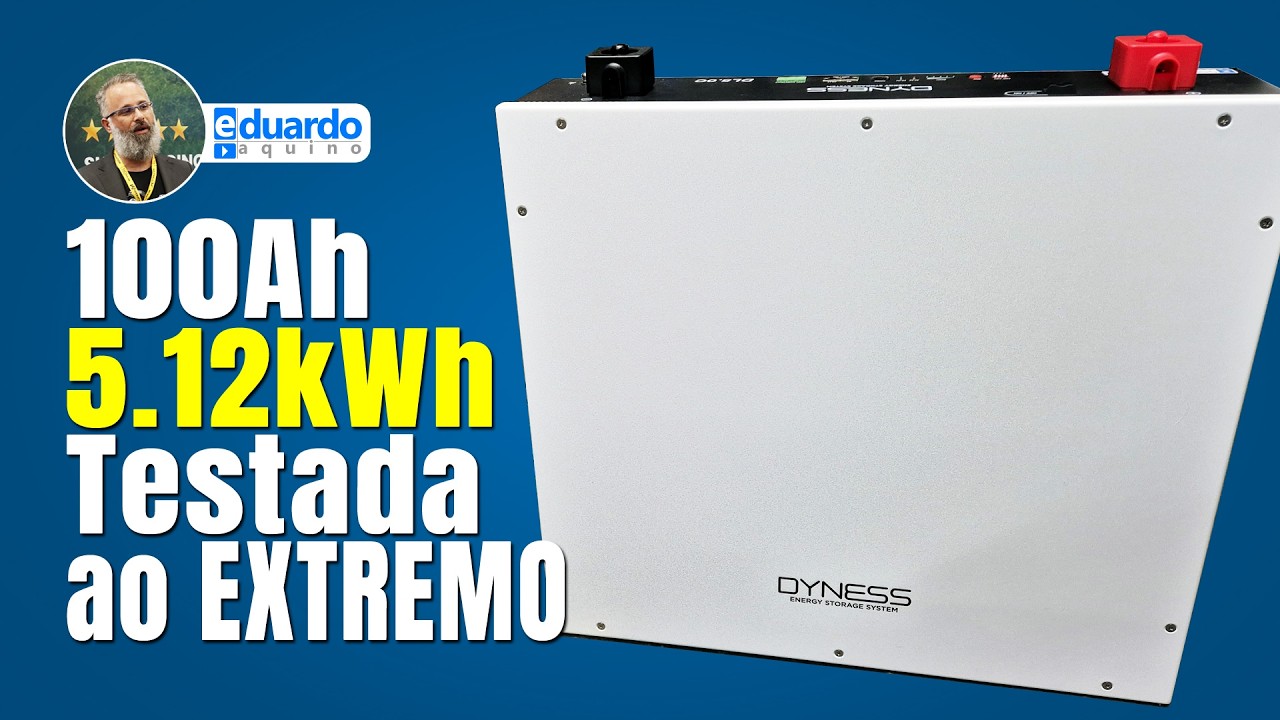 Bateria DYNESS 5.12kWh LiFePO4: Quantas Horas de Autonomia? | DL5.0C 100Ah | Eduardo Aquino