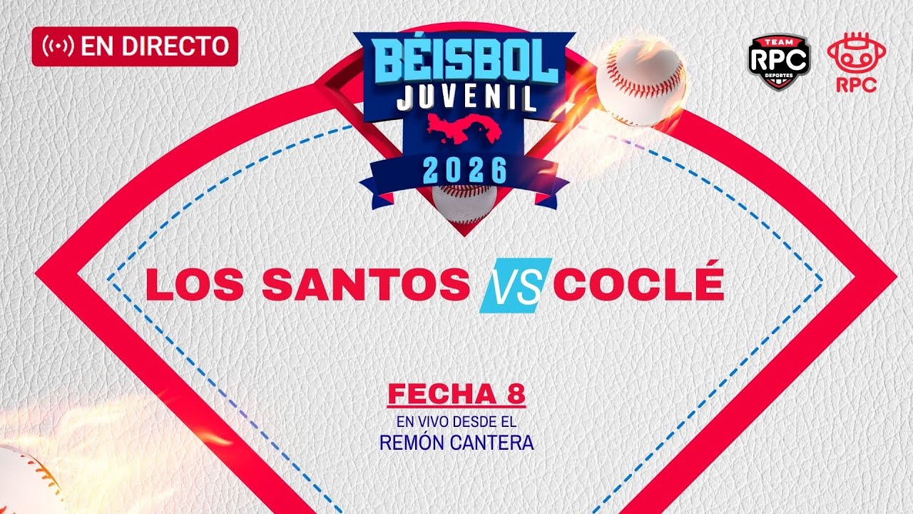 EN VIVO | B&Eacute;ISBOL JUVENIL | Los Santos vs Cocl&eacute;, jornada 8