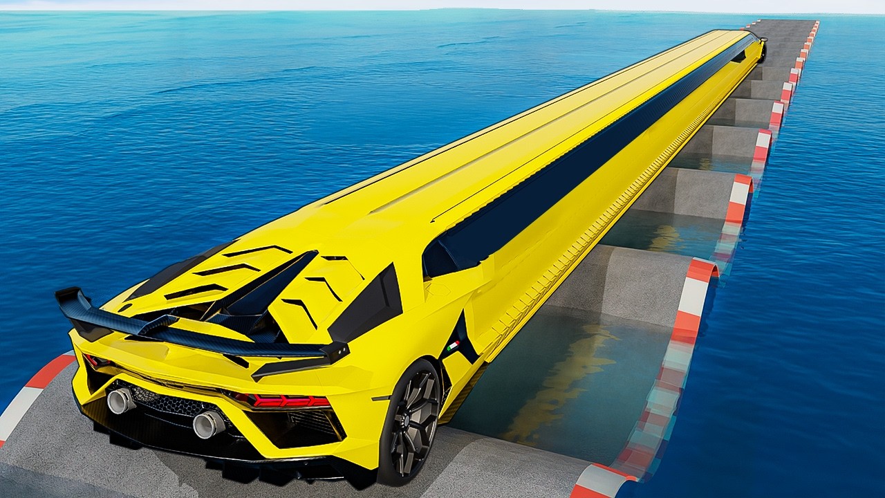 Длинные машины против водных лежачих полицейских в GTA 5