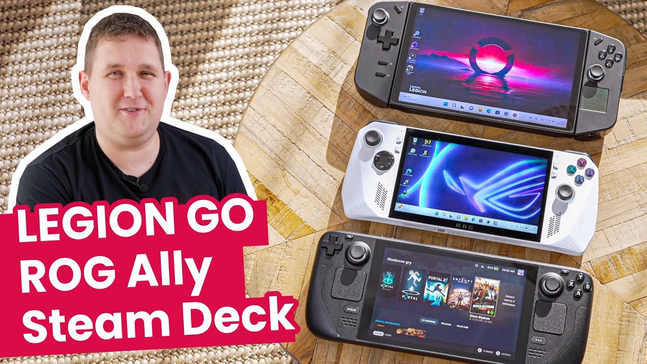 Lenovo LEGION GO vs Steam Deck vs Asus ROG Ally - kt&oacute;ry jest NAJLEPSZY?
