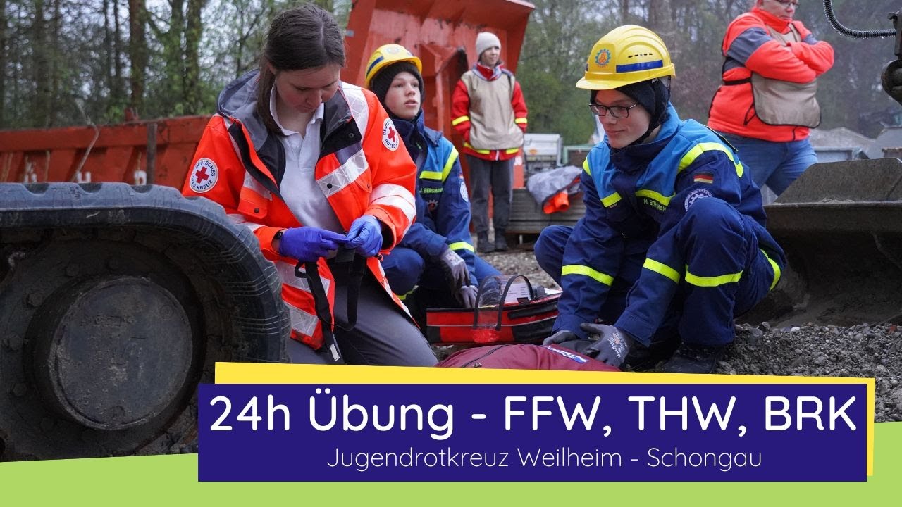 24h Übung von FFW, THW, BRK