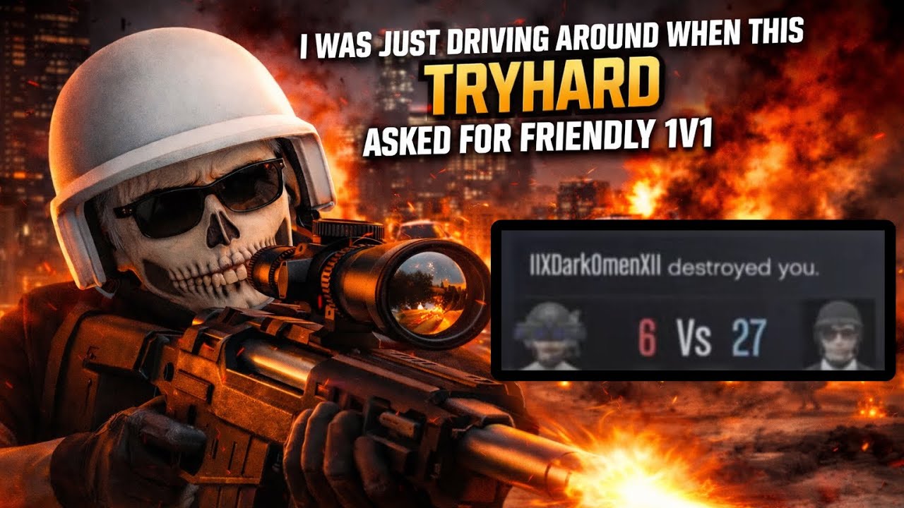 😈🎯 Friendly 1v1? This TRYHARD Didn’t Expect THIS 💥🔥