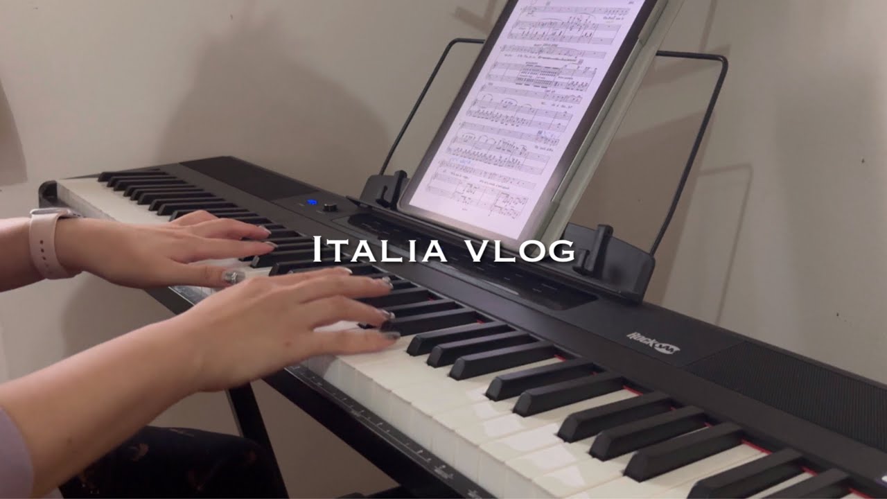 Eng)🇮🇹Vlog. 오랜만에 뵙게 되어 죄송하고 기쁘네요ㅣ이탈리아 성악과 유학생의 공부하는 브이로그