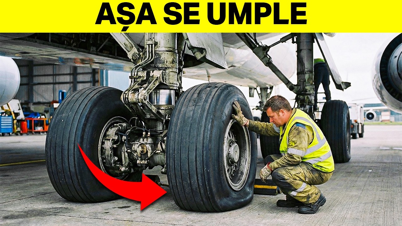 Motivul ciudat pentru care roțile avioanelor NU folosesc aer