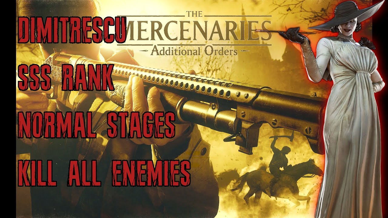 Resident Evil Village: The Mercenaries | Dimitrescu: Normal, SSS Rank, All Enemies, No Commentary