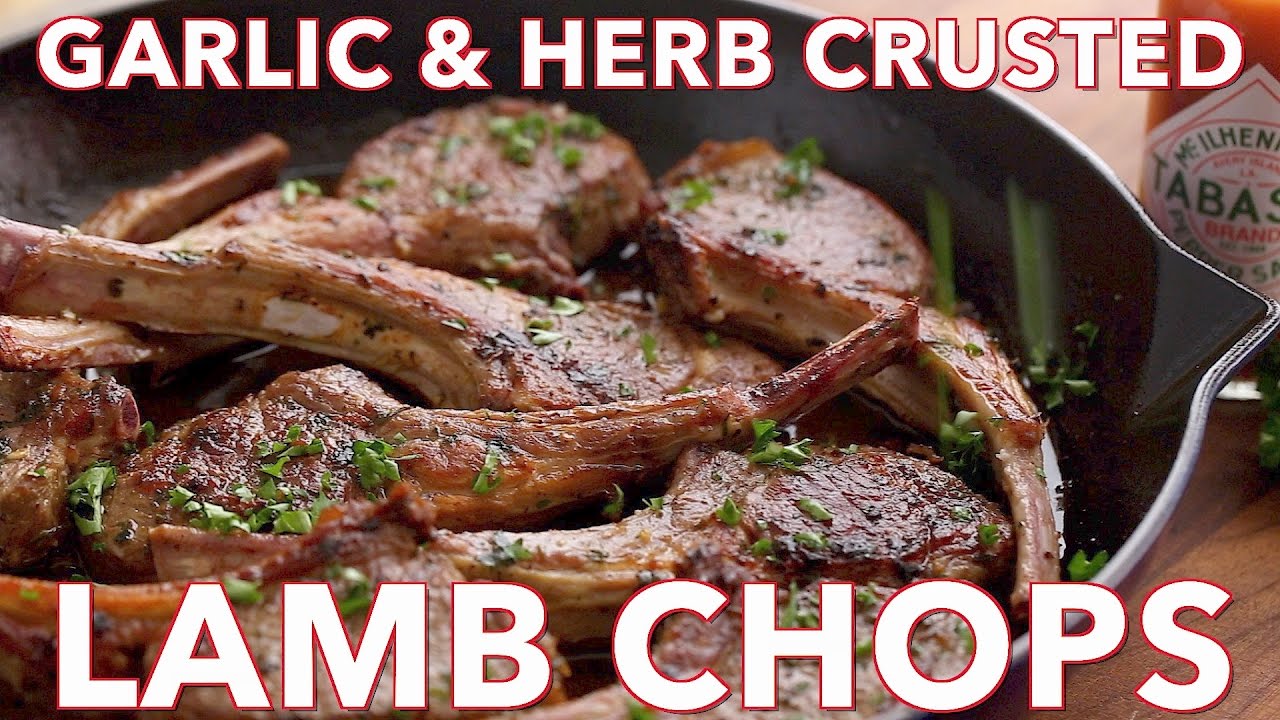 Easy Garlic Herb Lamb Chops with Pan Sauce