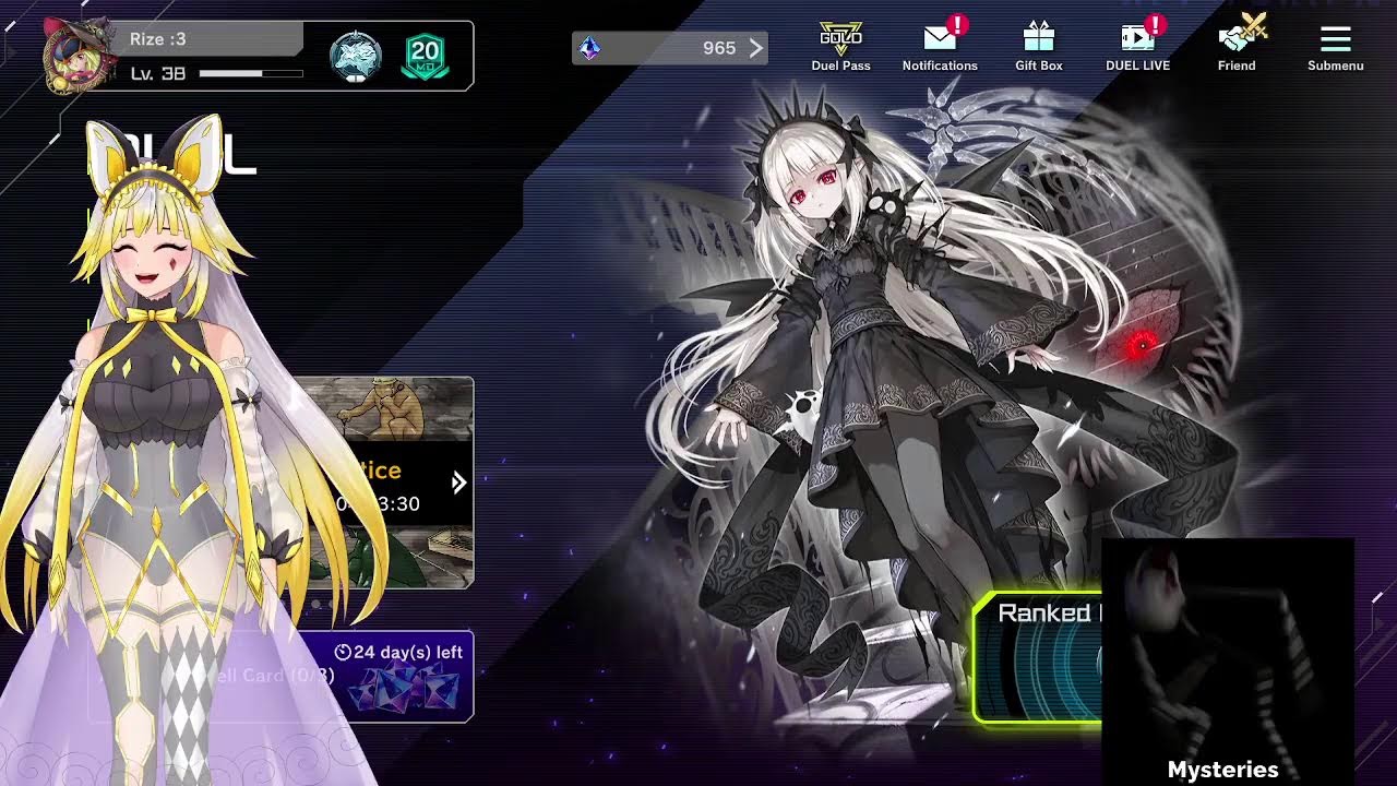 Doing more of the yugioh single player challenge and then back on my main for more rank climbing :3