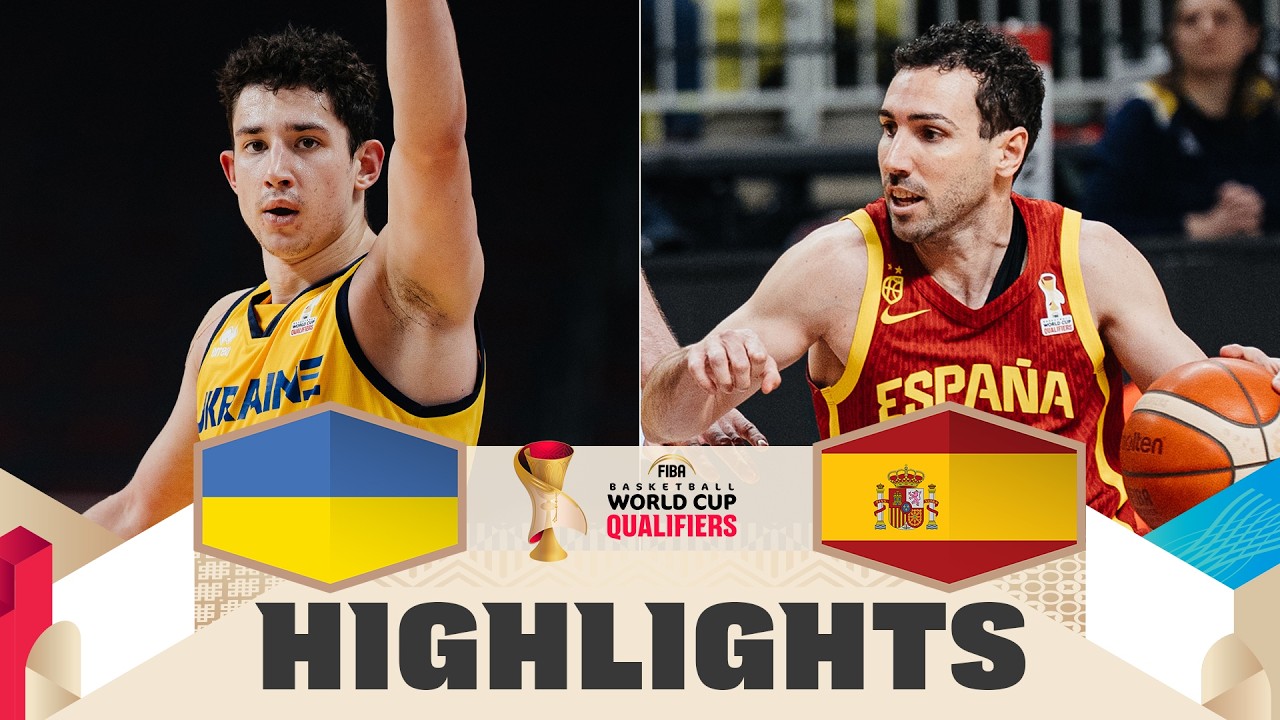 Ukraine 🇺🇦 v Spain 🇪🇸 | Highlights | FIBA Basketball World Cup 2027 European Qualifiers