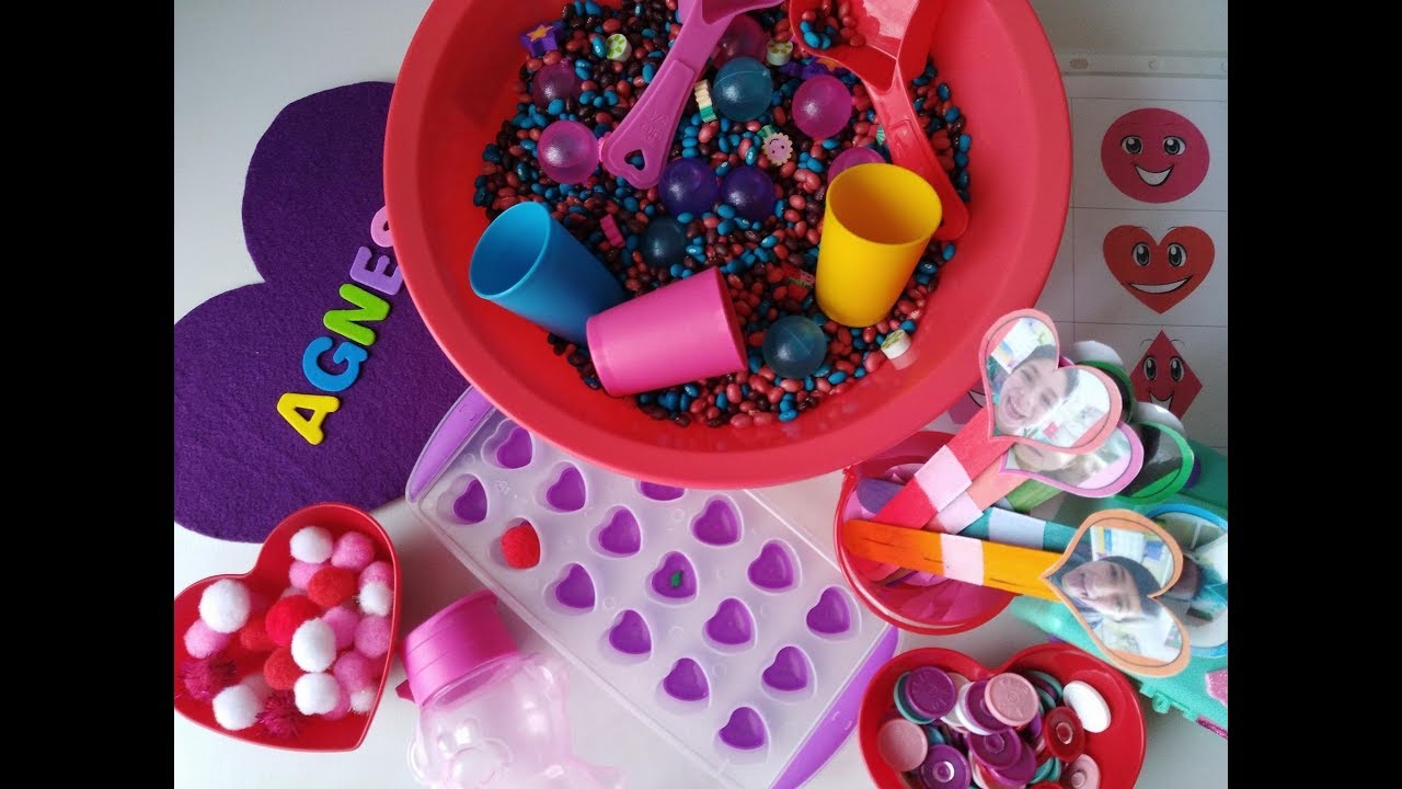 Actividades de aprendizaje para niños de 2 años - San Valentín