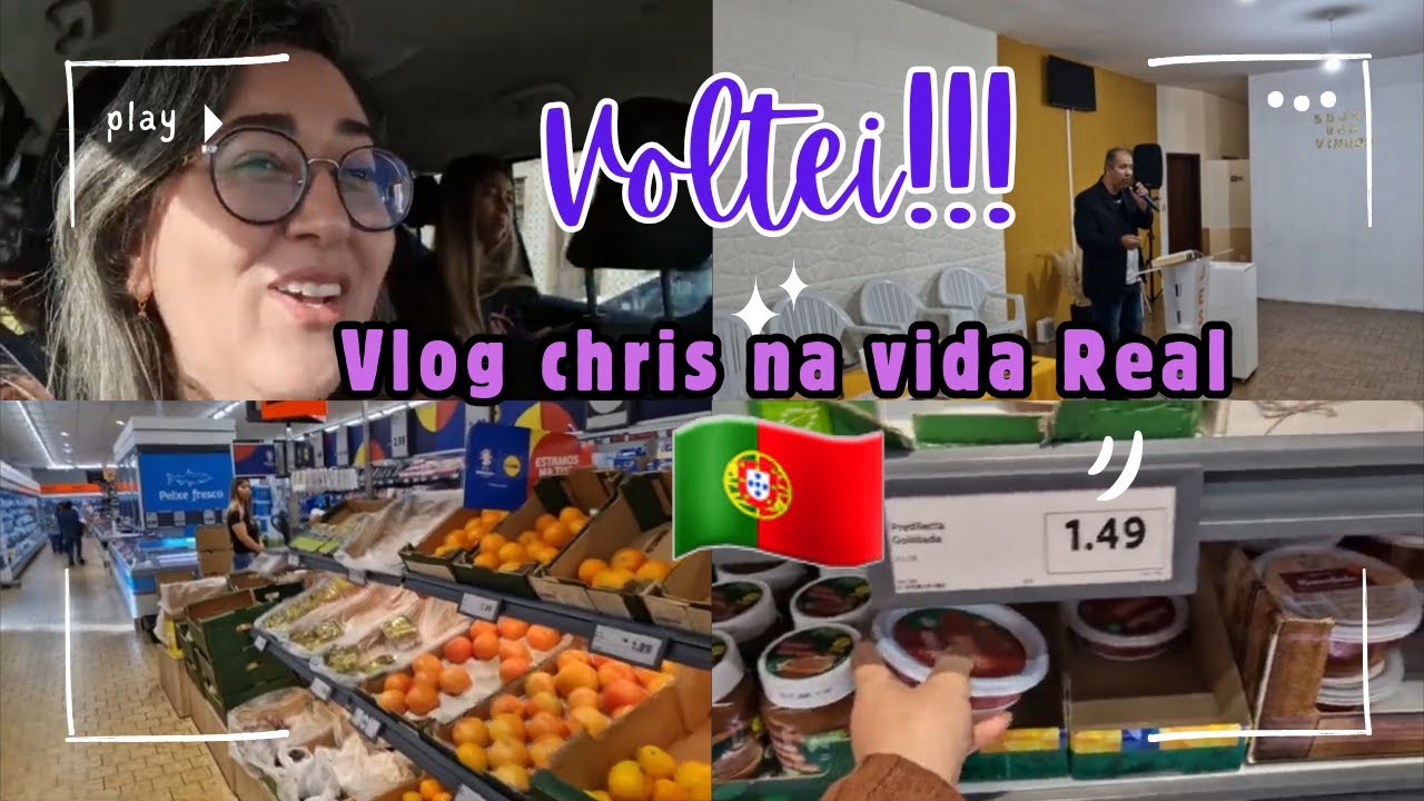 Chris Na Vida Real Voltou! Estava com saudades de vcs! vlog my day in Portugal