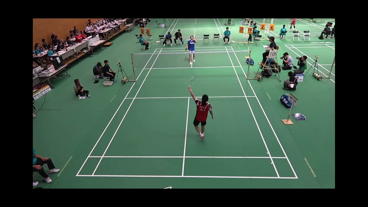 インターハイバドミントン2025 MS決勝 川野(ふたば未来)VS高野(埼玉栄)